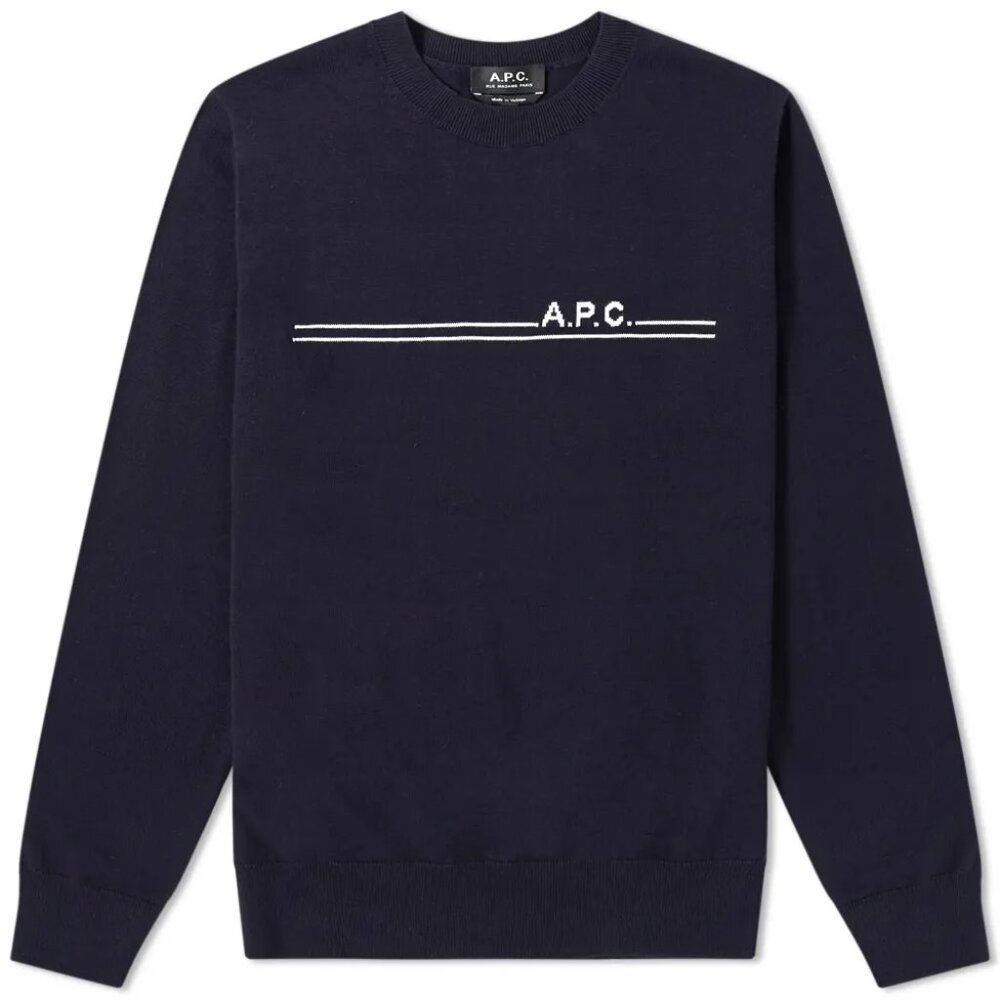 NWT - A.P.C. Eponyme Men's Sweater - Dark Navy🧥🧶